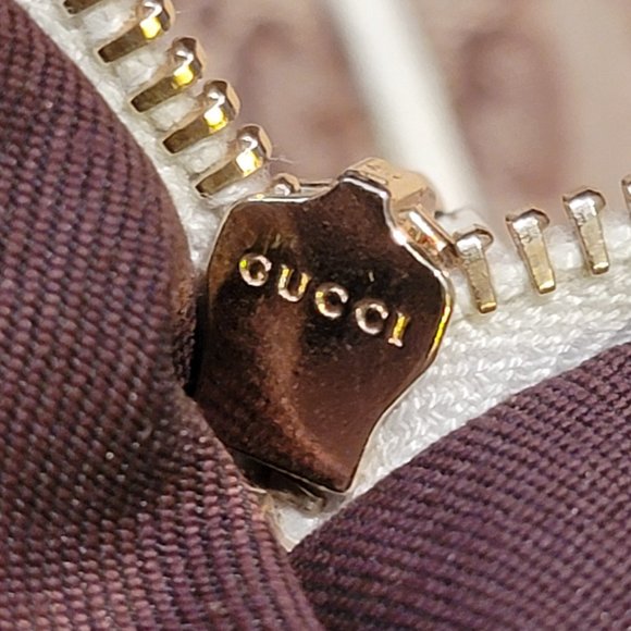 GUCCi Charlotte MUST GO@! Large Canvas Leather Hobo Handbag - Picture 5 of 16